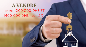 récapitulatif appartement a vendre de 1200 000  A 1400 000 DHS +OU-5%