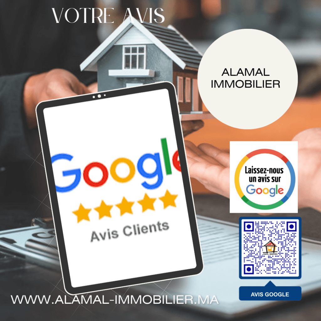 Avis google 9 alamal immobilier -agence immobilière a casablanca