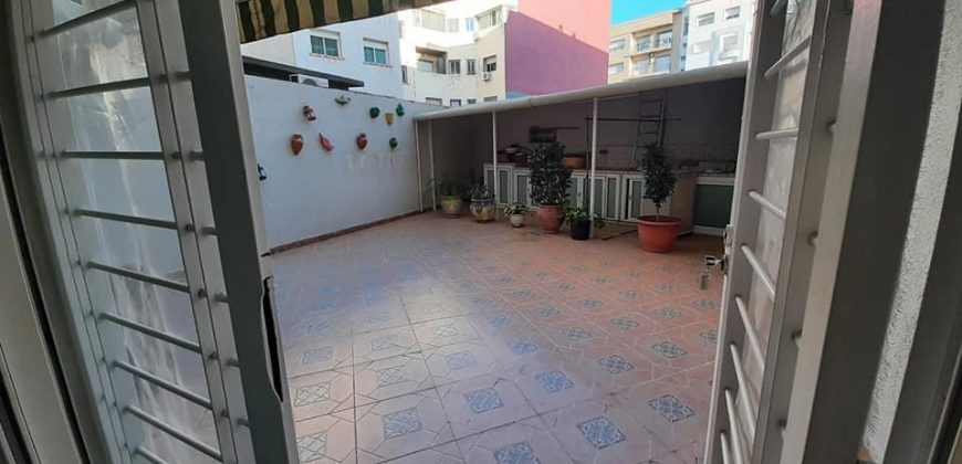 Appt à louer(meublée) nassim sup107m²,2Ch,terrasse