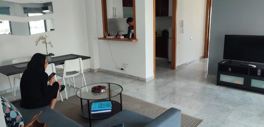 appartement.a louer meublé a maarif extension 58m2 + 24m2 de balcon