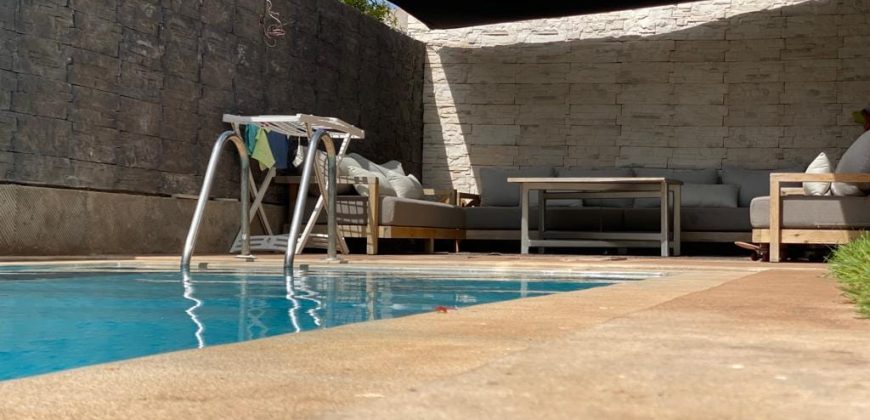 dar bouazza – Appt rez de jardin avec piscine privée  res fermee dar bouazza  Ref amiwad