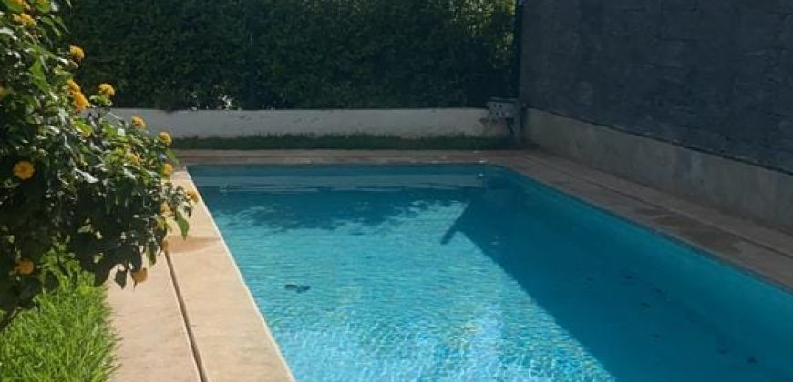 dar bouazza – Appt rez de jardin avec piscine privée  res fermee dar bouazza  Ref amiwad
