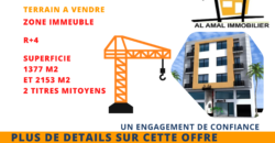 TERRAIN A VENDRE AIN SEBBA R+4